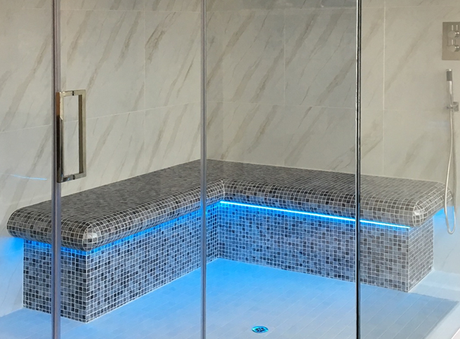 Turkish mosaic steam rooms