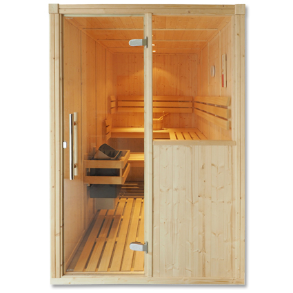 Oceanic traditional home sauna with sauna heater