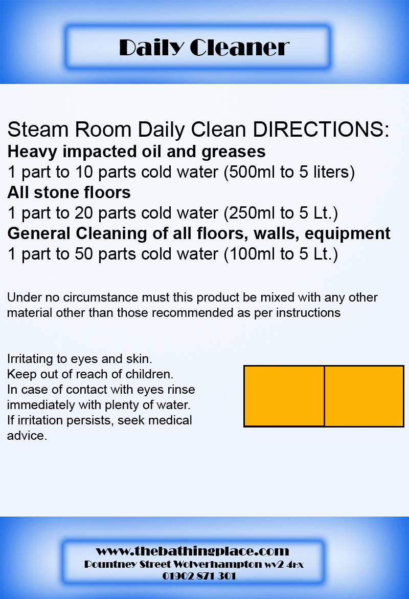 Steam Room Cleaning