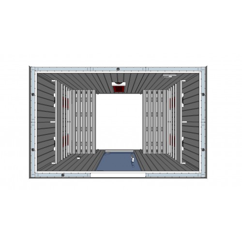 4 Person Infrared Saunarium Parallel Benches IR2030 