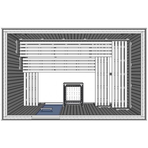 Light Duty Commercial Finnish Sauna Cabin C3050 