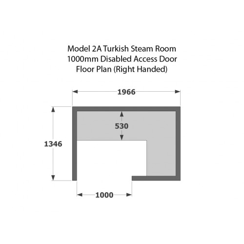 2 Person Commercial Turkish Steam Room Model 2A 