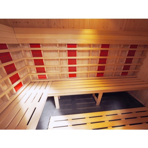 5 Person Commercial Infrared Sauna Disabled Access L Benches - IR2040 
