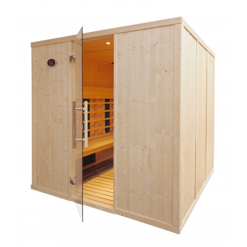 6 Person Commercial Infrared Sauna Parallel Benches  IR3030