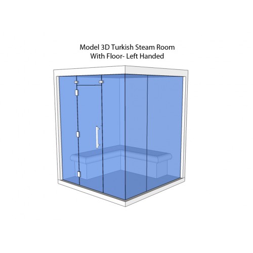 4 Person Commercial Turkish Steam Room Model 3D 