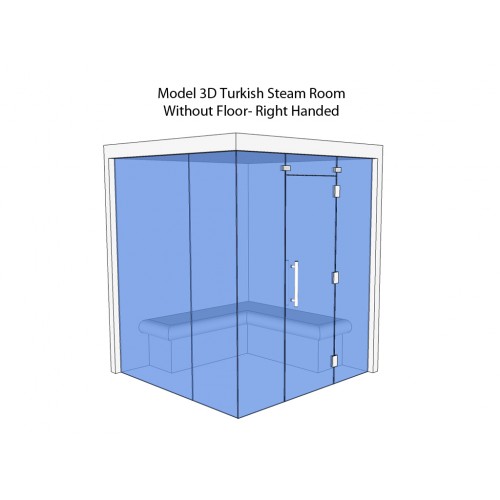 4 Person Commercial Turkish Steam Room Model 3D 