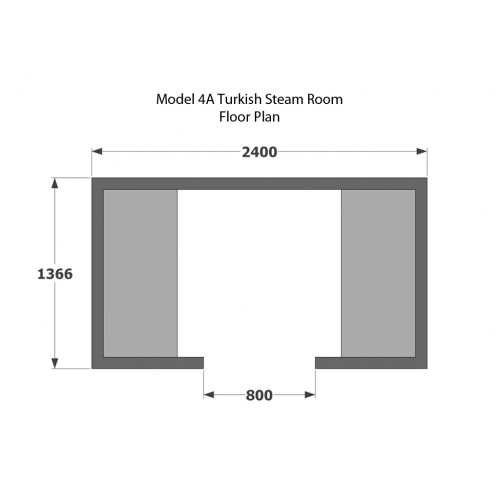 4 Person Home Turkish Steam Room Model 4A