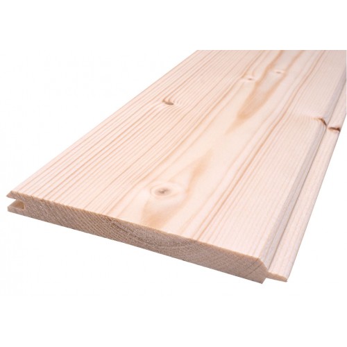 Spruce Sauna Wood Cladding - 95 x 9mm (Pack of 6 Lengths 1895mm)