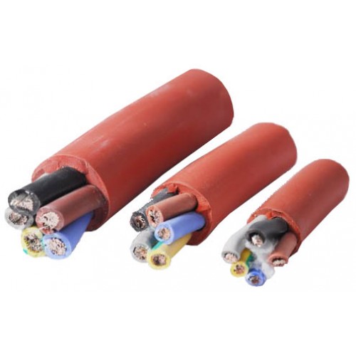 5 meters x 4mm 5 Core Silicone Bound Heat Proof Cable (6kw OCSB Vision)