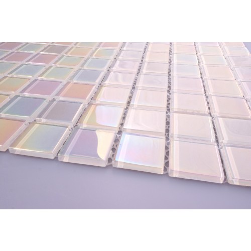 Pearl White iridescent - Soft Edge 320 x 320mm