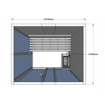V2025 Vision Finnish Sauna Cabin floor plan