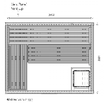 7 Person Heavy Duty Commercial Sauna Floor Plan