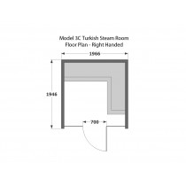 4 Person Home Turkish Steam Room Model 3C