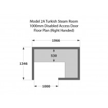 2 Person Commercial Turkish Steam Room Model 2A