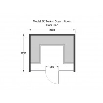 6 Person Commercial Turkish Steam Room Model 5C