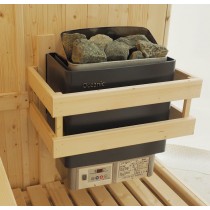 Abachi 3 sided sauna heater guard 