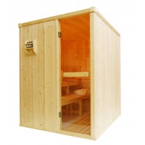3 Person Oceanic Traditional Home Sauna Floor plan