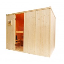 5 Person Oceanic Traditional Home Sauna Floor plan