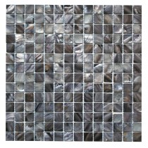 Dark Grey Shell Mosaic 305 x 305mm 