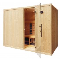 5 Person Commercial Infrared Sauna L Benches IR2040 