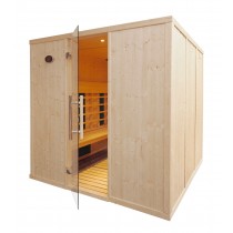 5 Person Commercial Infrared Sauna - IR3030  (L Benches)