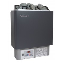 2.5kw Compact Heater with built in controls - side view 