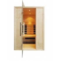 Infrared 2 person home sauna IR2020 Floor Plan
