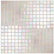 Pearl White iridescent - Straight Edge 325 x 325mm